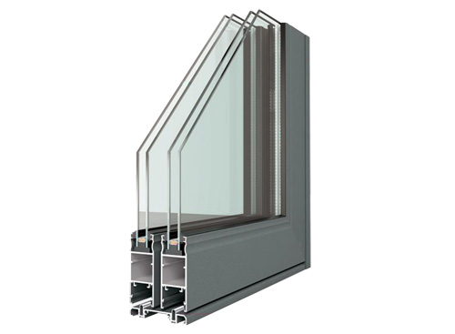 Porta de vidro deslizante de alumínio, GDM80